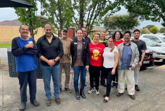 Councillor Lana Formoso meets with local residents and police