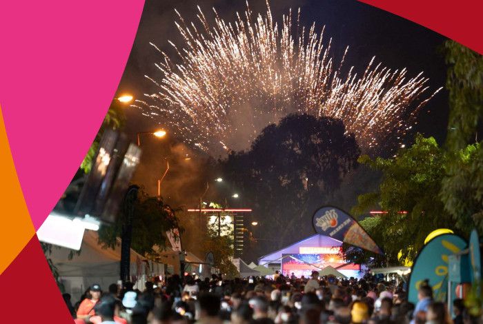 Council Plan Cover Fireworks on Thomas Street Dandenong