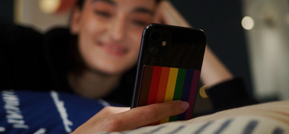 a person looking at their phone