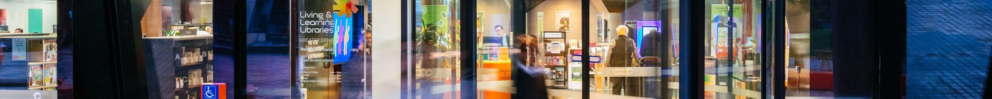 Library doors at Dandenong