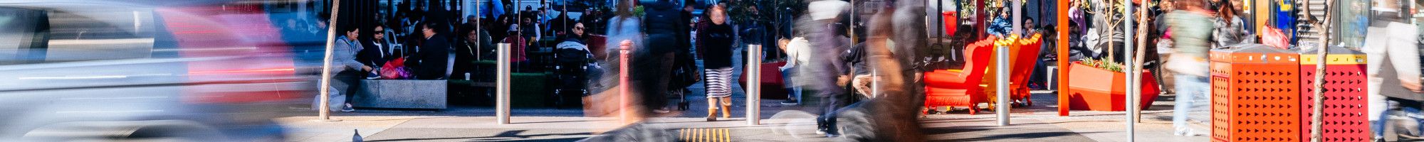 People in a public space