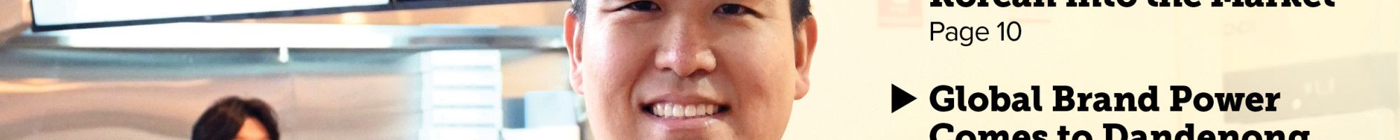 Cover of magazine Talking Business September 2023 with man holding kebabs