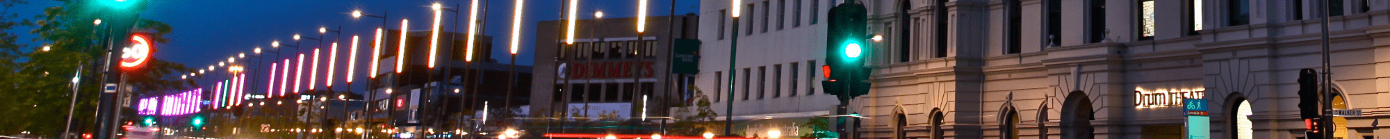 dandenong street at night