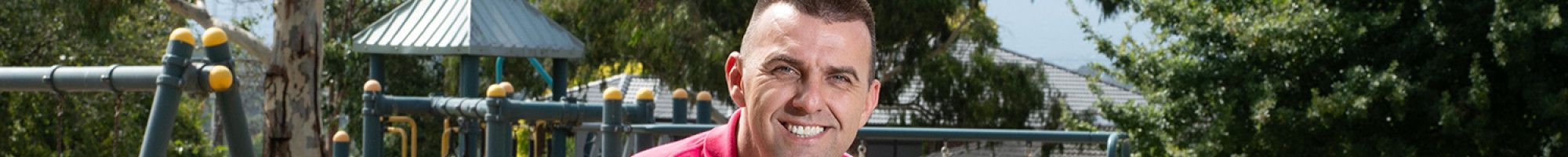 Cr Bob Milkovic at a park