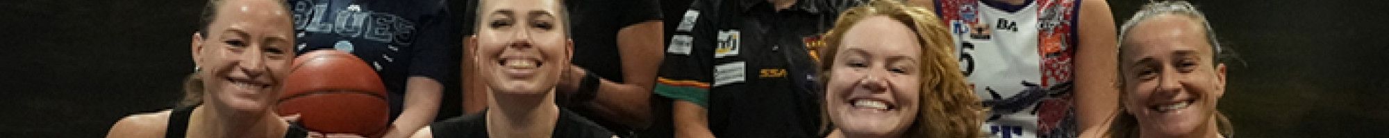 A group of women smiling