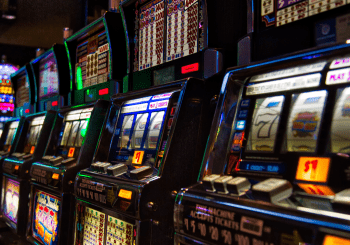 Gambling machines in a venue.