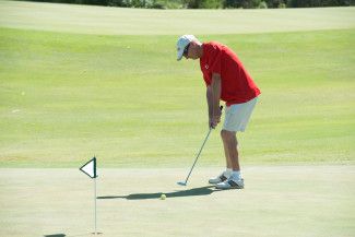 Golfer at the Take a Swing for Charity Golf Day 
