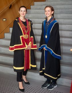 Mayor Lana Formoso and Junior Mayor Gemma Durakovic