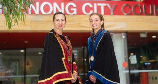 Mayor Lana Formoso and Junior Mayor Gemma Durakovic