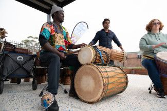 Drumming workshop.