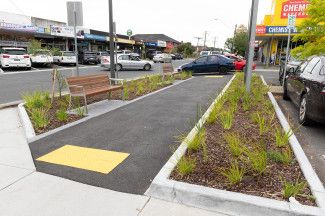 The new streetscape upgrades