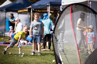 People playing activities.