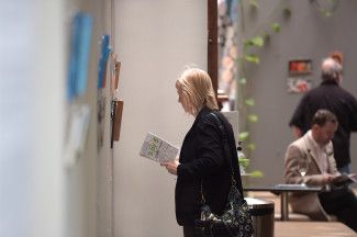 9 by 5 exhibition installed in the Drum Theatre Foyer, 2025